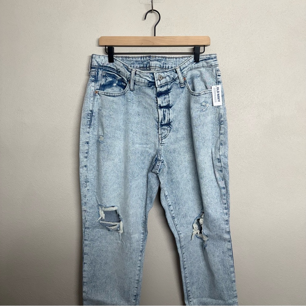 Old Navy High-Rise Curvy O.G. Straight Secret-Smooth Pockets Size 16 - Picture 3 of 10